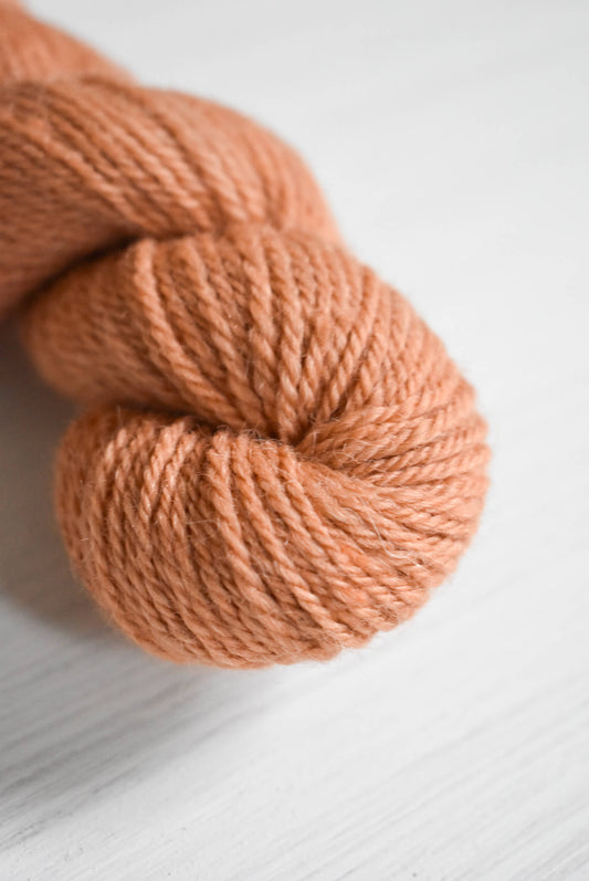 Peach DK weight yarn made in USA.