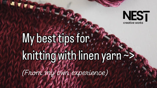 How to knit with linen yarn.