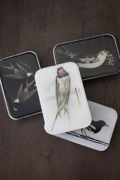 Swallow Knitting Notions Tin With Stitch Markers