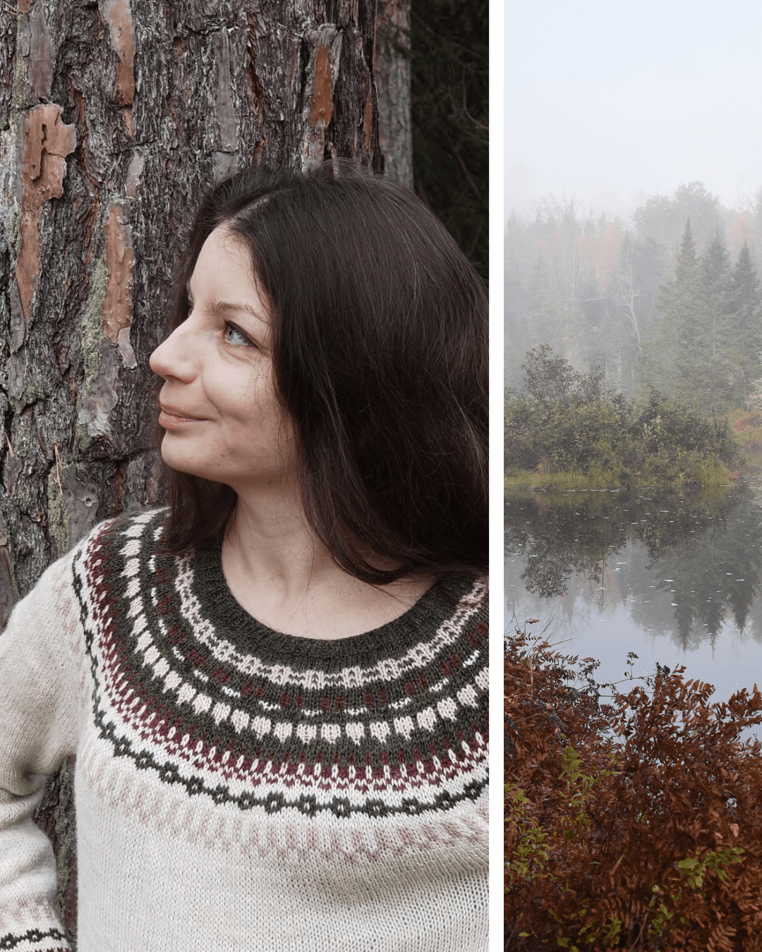 Modern knitting patterns inspired by nature.