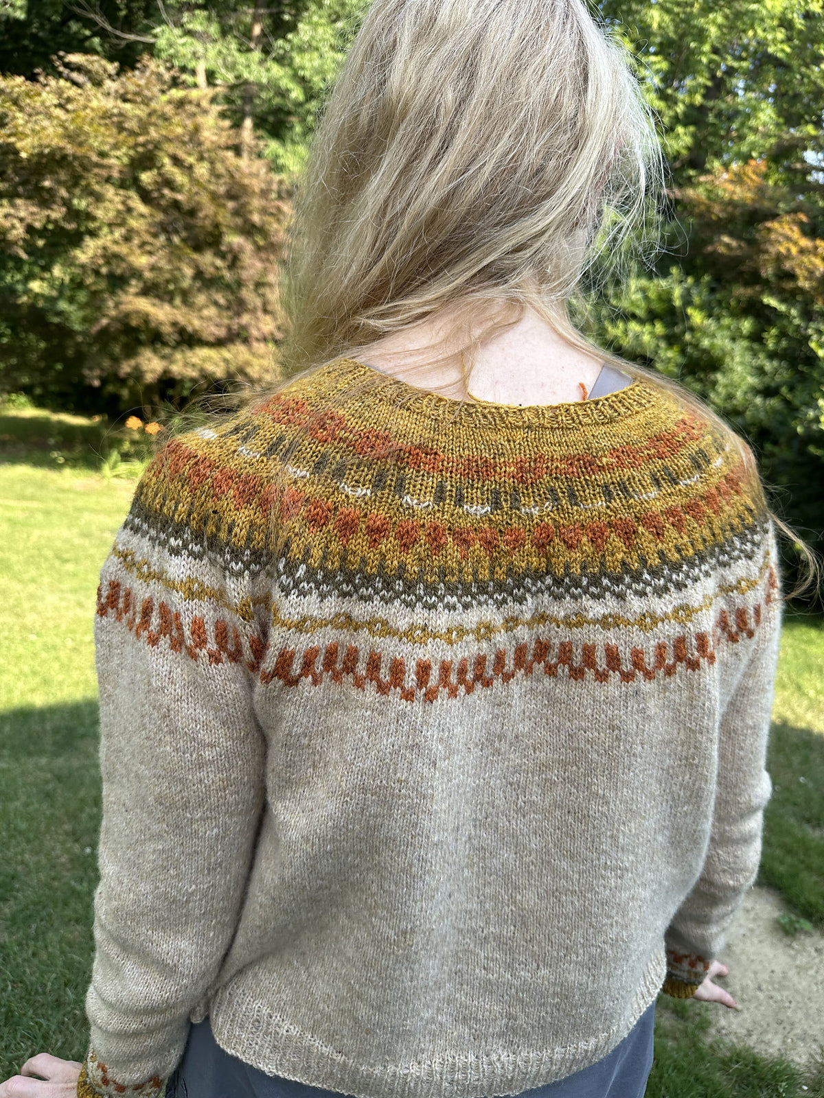 Boreas Sweater knitting pattern project knitted by Curnynla.