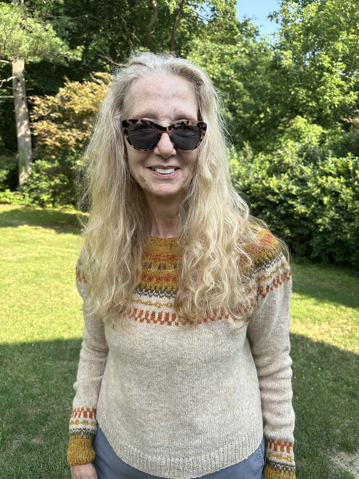 Boreas colorwork yoke sweater project.