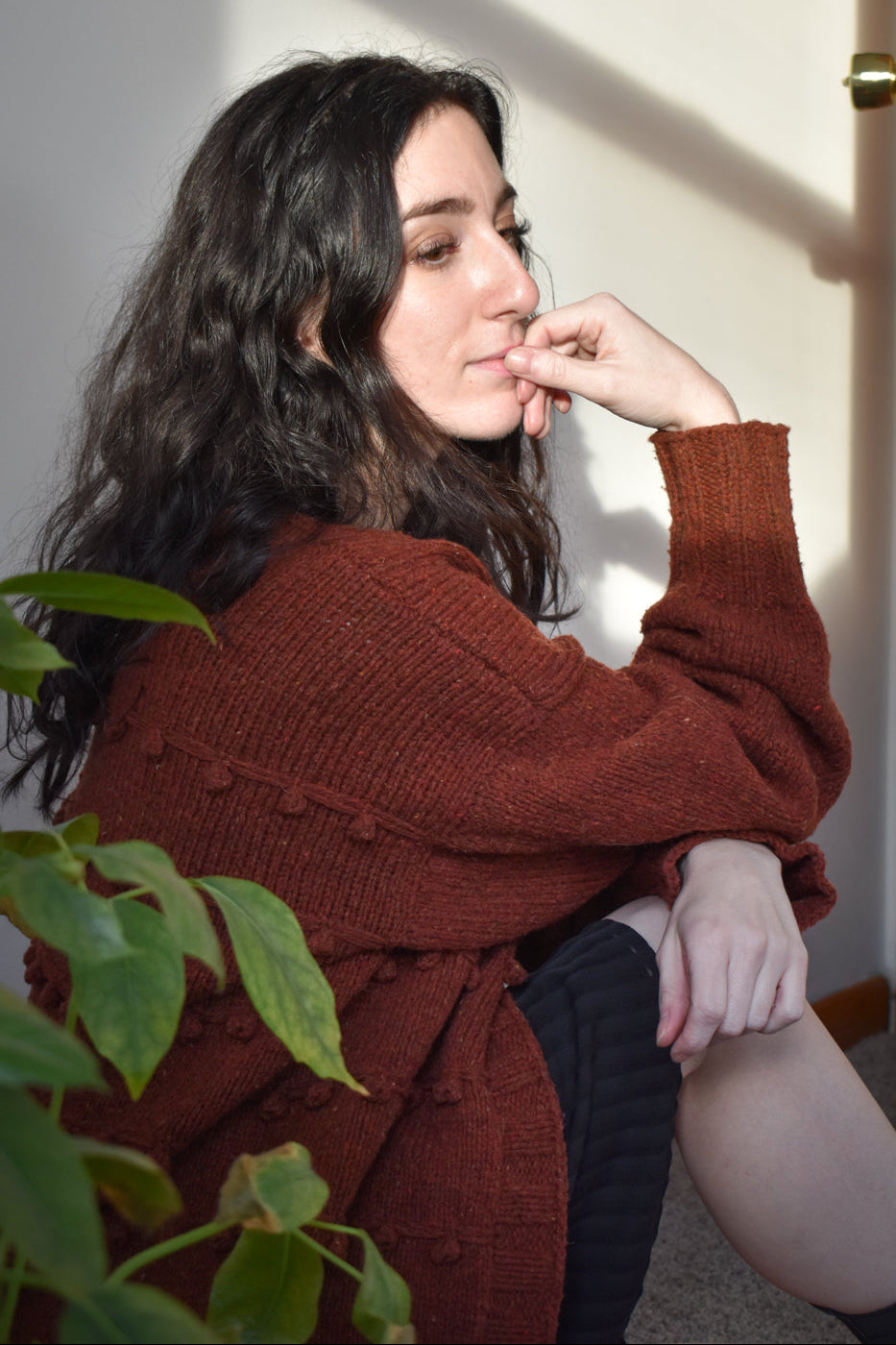 Gooseberry oversized cardigan knitting pattern perfect for fall and winter.