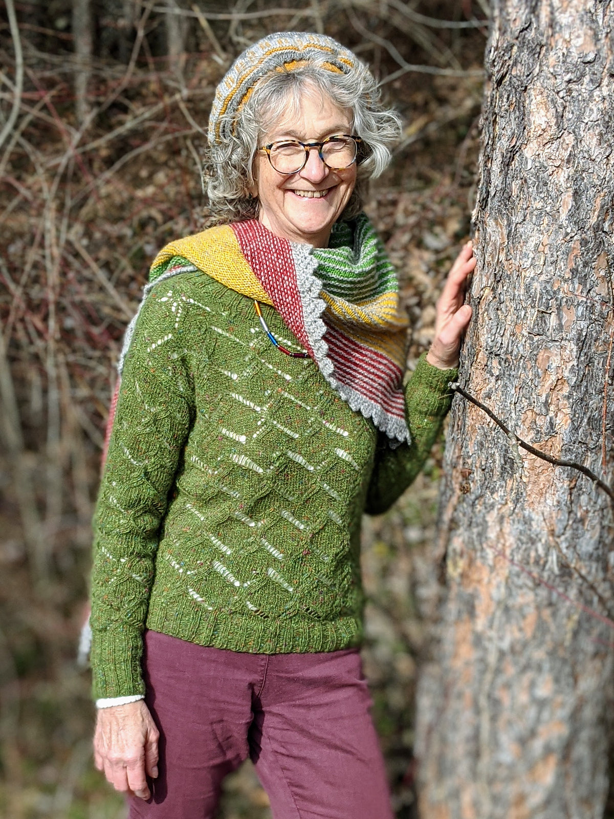 Waterscapes Pullover in green color, project by Filidhruadh.