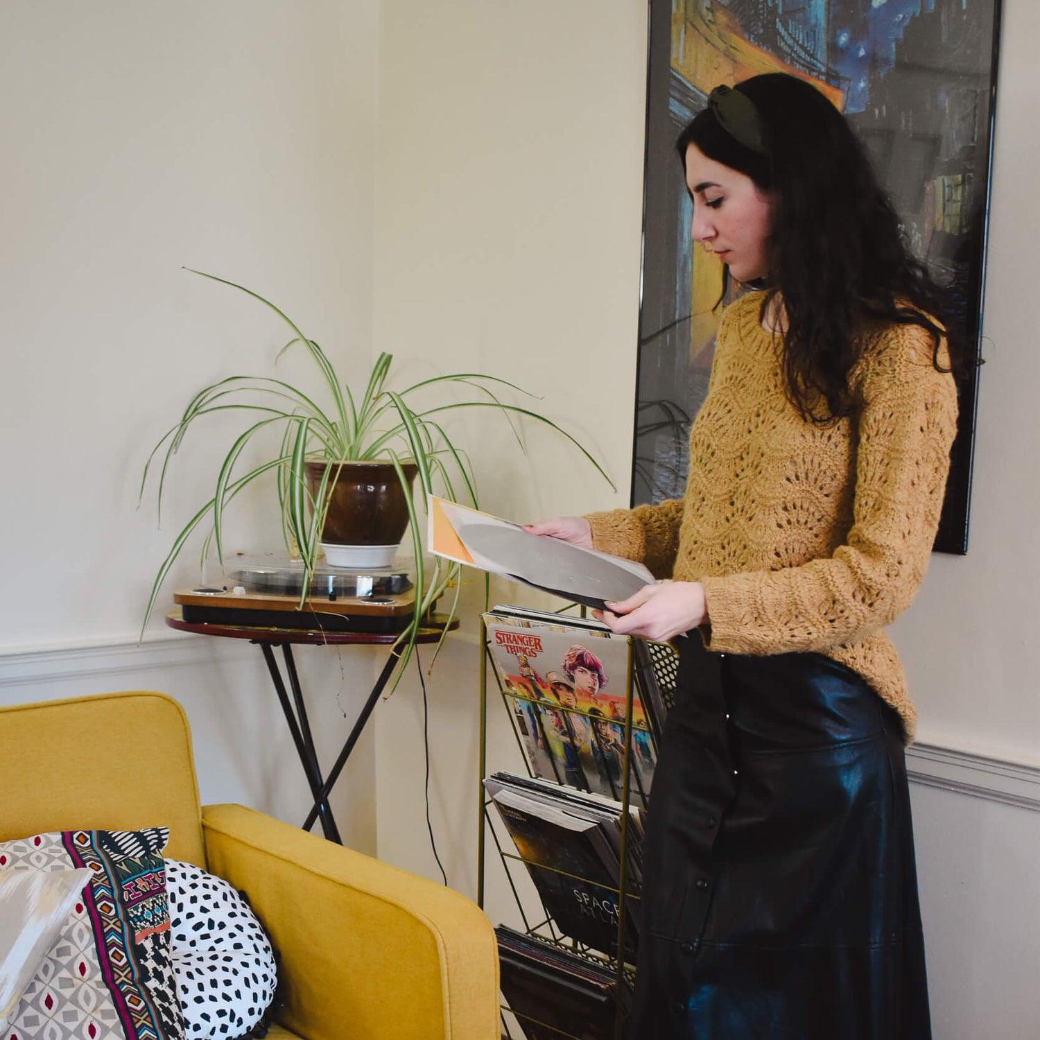 Yarn store with original knitting patterns.