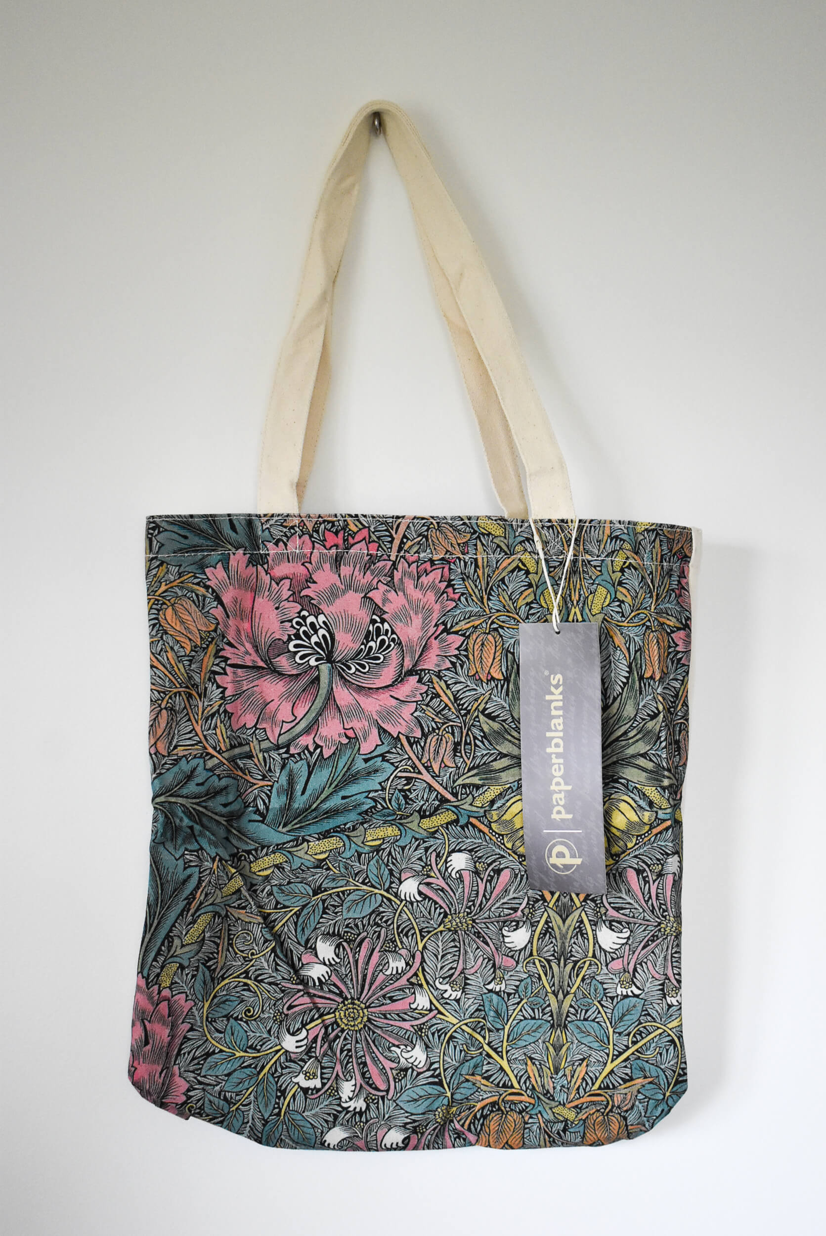 Paperblanks Morris Pink Honeysuckle bag.