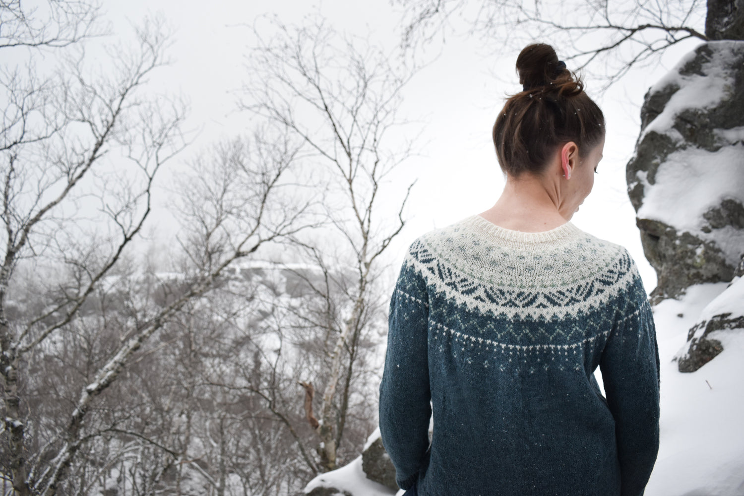 Winter colorwork sweater.