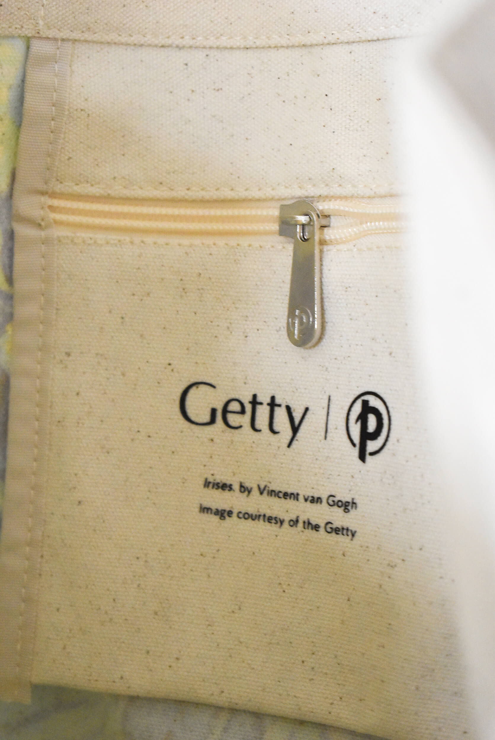 Close-up of an interior pocket.