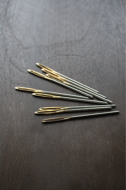 Darning needle for sewing knitting.